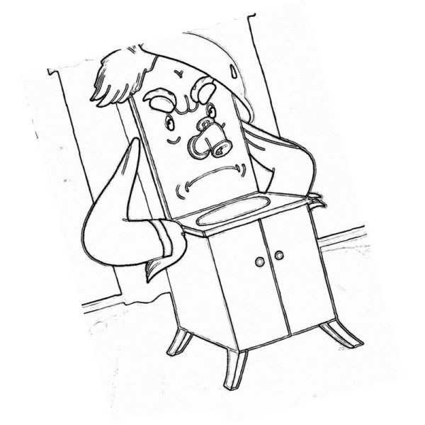 Мальчик Грязнуля Мойдодыр раскраска