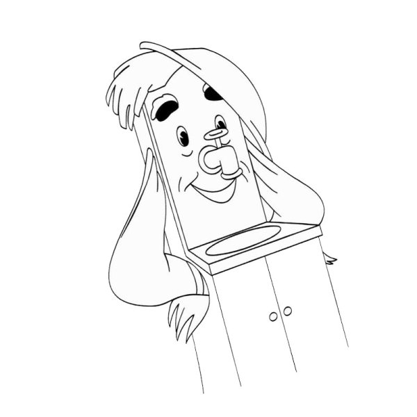 Раскраска Мойдодыр