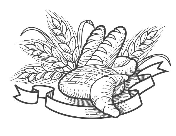 Раскраска хлеб