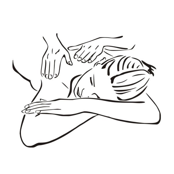 Массаж логотип для визитки