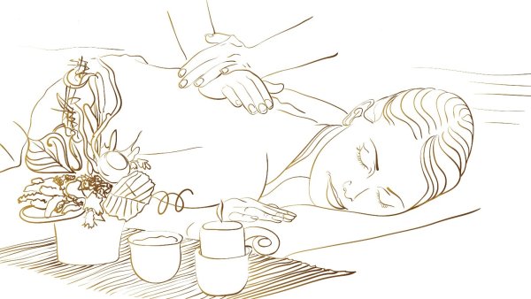 Массаж нарисованный