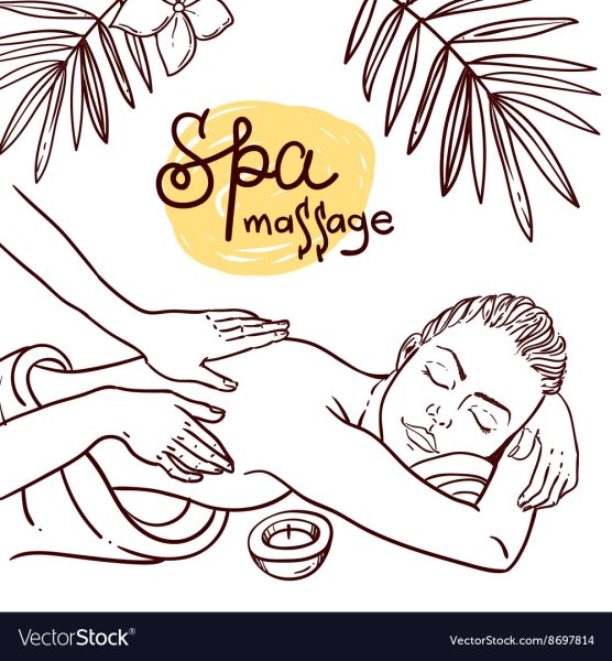 Векторные изображения массаж