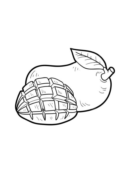 Манго раскраска для детей