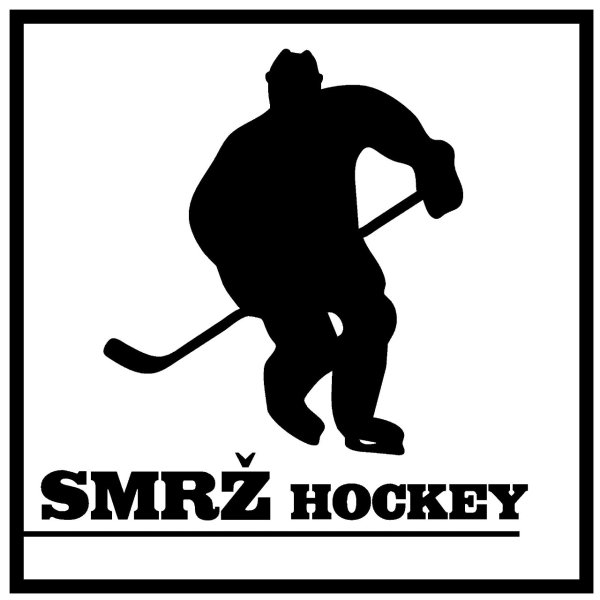 Хоккеист черный силуэт