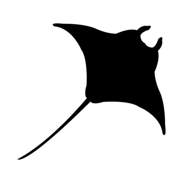 Морской Скат силуэт