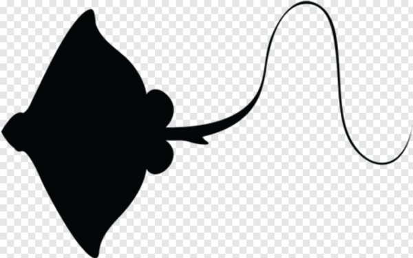 Морской Скат силуэт