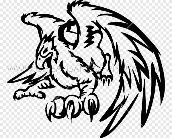 Грифон векторное изображение