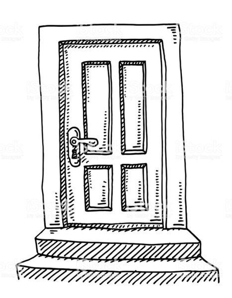 Дверь нарисованная