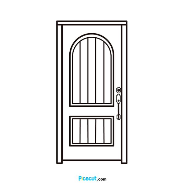 Дверь раскраска