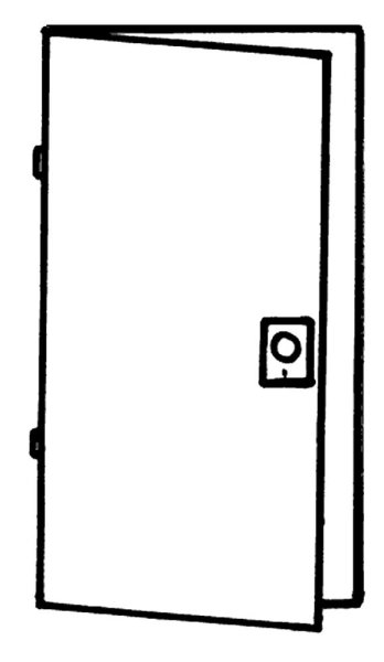 Дверь раскраска для детей