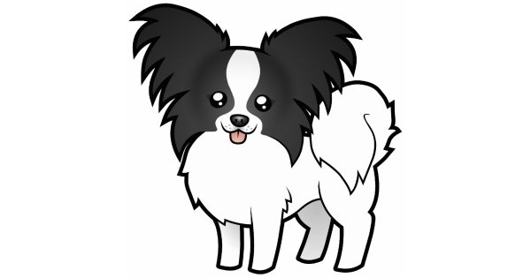 Папильон рисунок