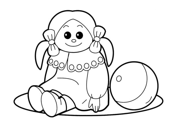 Силуэты игрушек для детей