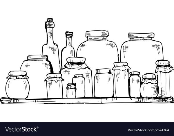 Банка рисунок чб