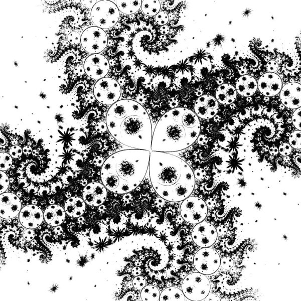 Фракталы черно белые