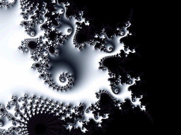 Фракталы черно белые