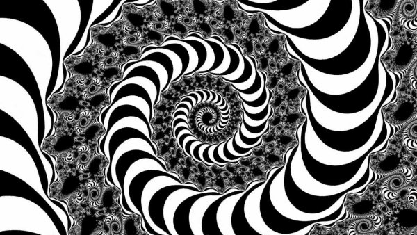 Фрактальная Графика черно-белая