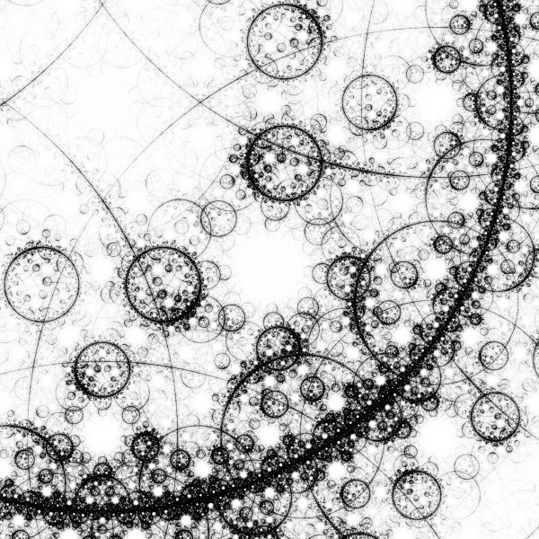 Фракталы черно белые