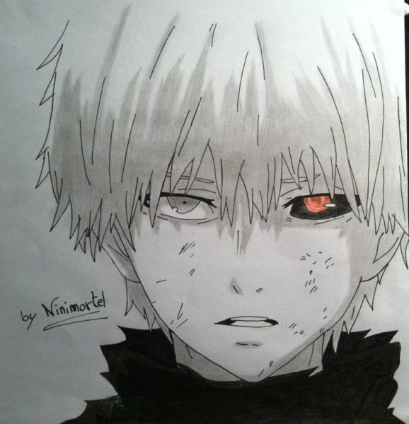 Канеки Кен белый