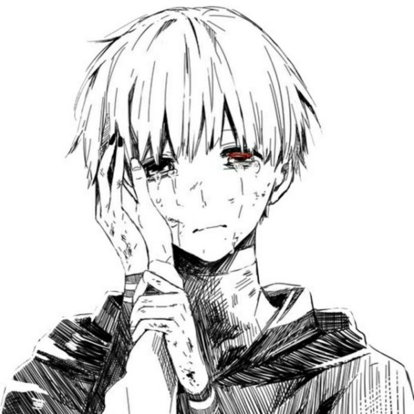 Канеки Кен черный белый