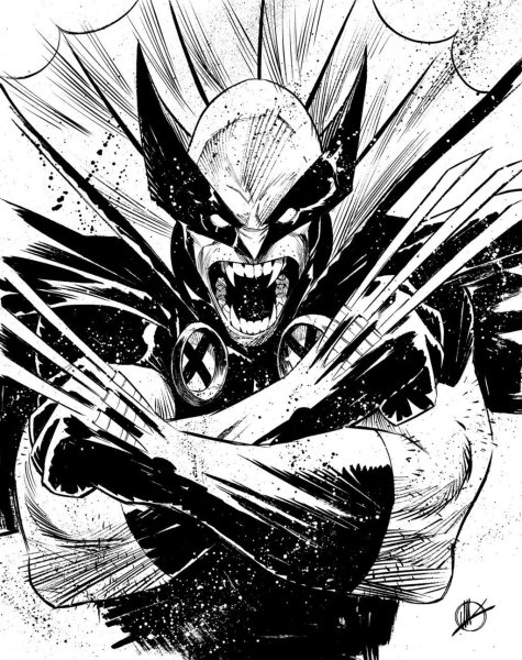 Комиксы Марвел чб