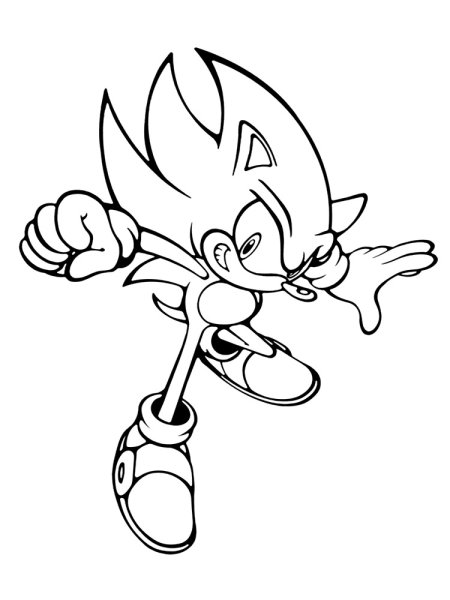 Раскраски для детей Соник бум