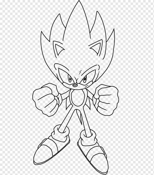 Супер Соник раскраска