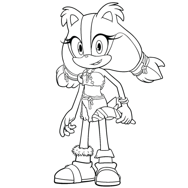 Раскраска Соник бум Стикс