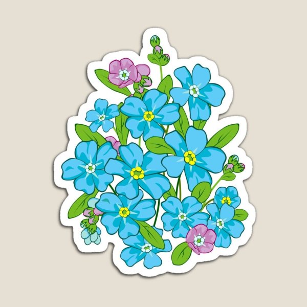 Незабудки стилизованные