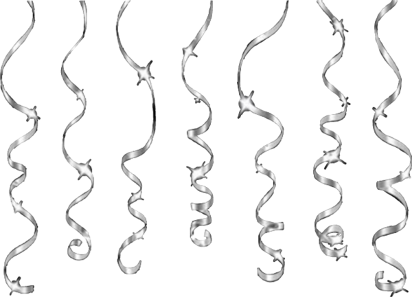 Серпантин трафарет