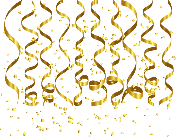 Золотое конфетти