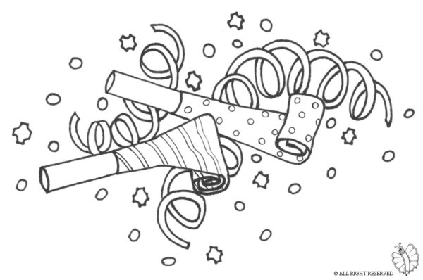 Хлопушка раскраска для детей