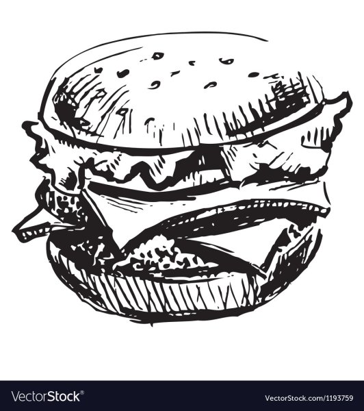 Бургер иллюстрация