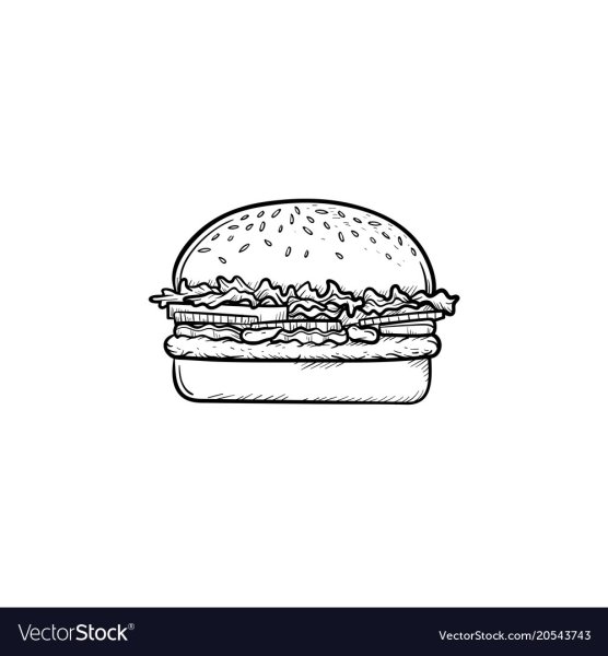 Бургер рисунок