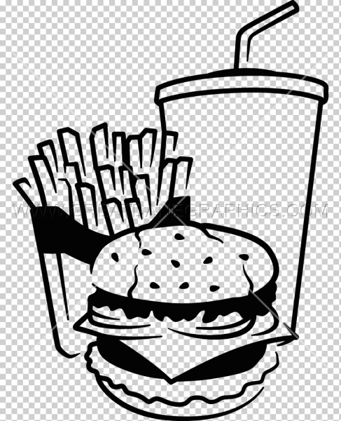 Бургер трафарет