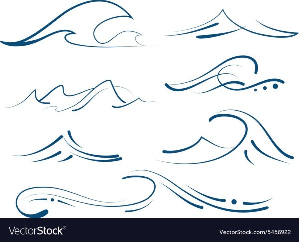 Волна одной линией