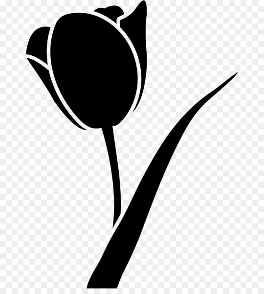 Цветок силуэт