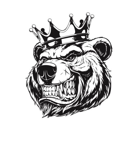 Медведь тату эскиз