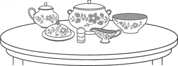 Раскраска вкусный стол