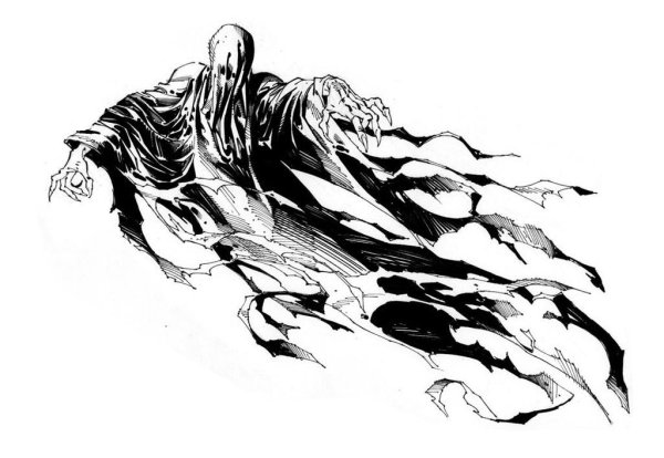 Дементор из Гарри Поттера тату