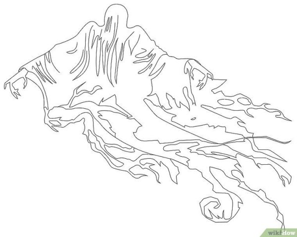 Гарри Поттер диментры раскраска