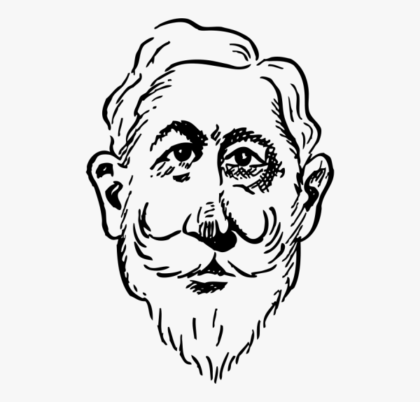 Раскраска дедушка