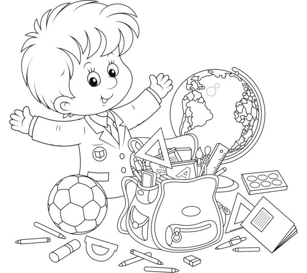 Чб открытка для школьника