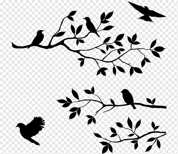 Трафарет ветка