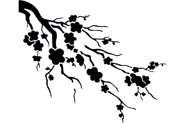 Трафареты для декора стен ветви