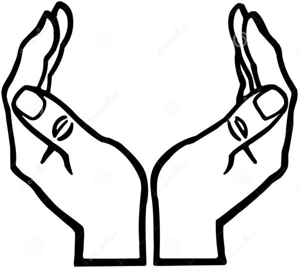 Раскрытые ладони символ