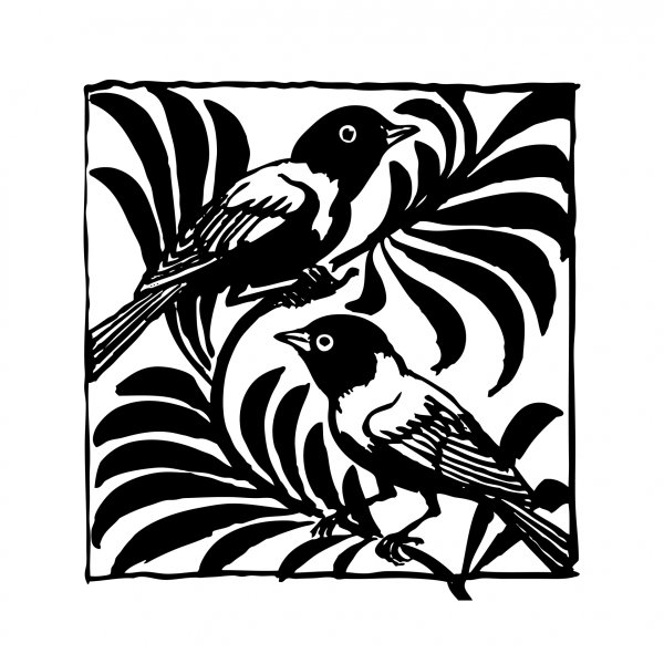 Стилизованные изображения птиц