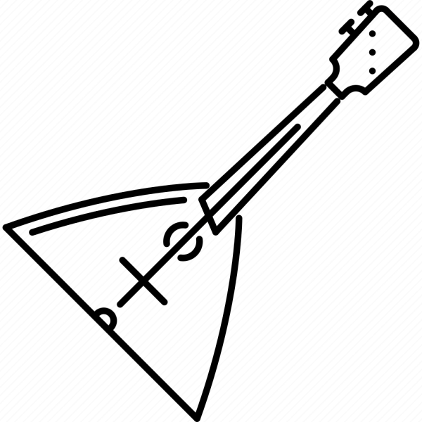 Балалайка раскраска