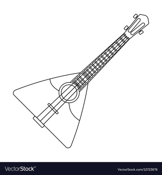 Балалайка силуэт