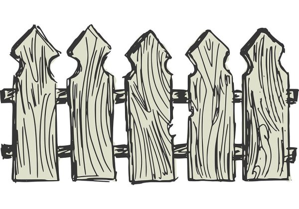 Забор для аппликации