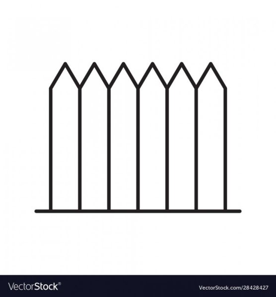 Забор нарисованный